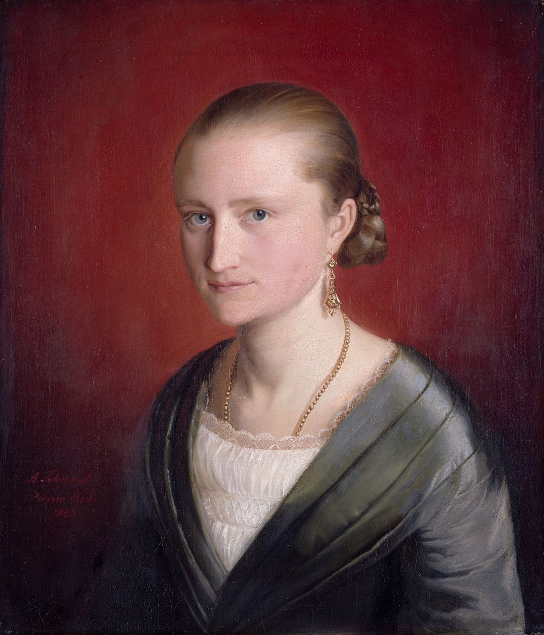 Portret Claudine Jaeger autorstwa Adolph Tidemand