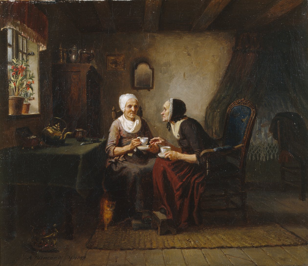 Siostry kawowe autorstwa Adolph Tidemand