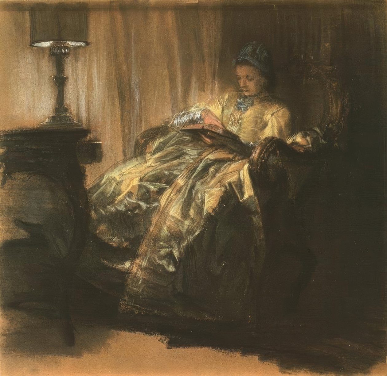 Lesende Dame autorstwa Adolph Menzel
