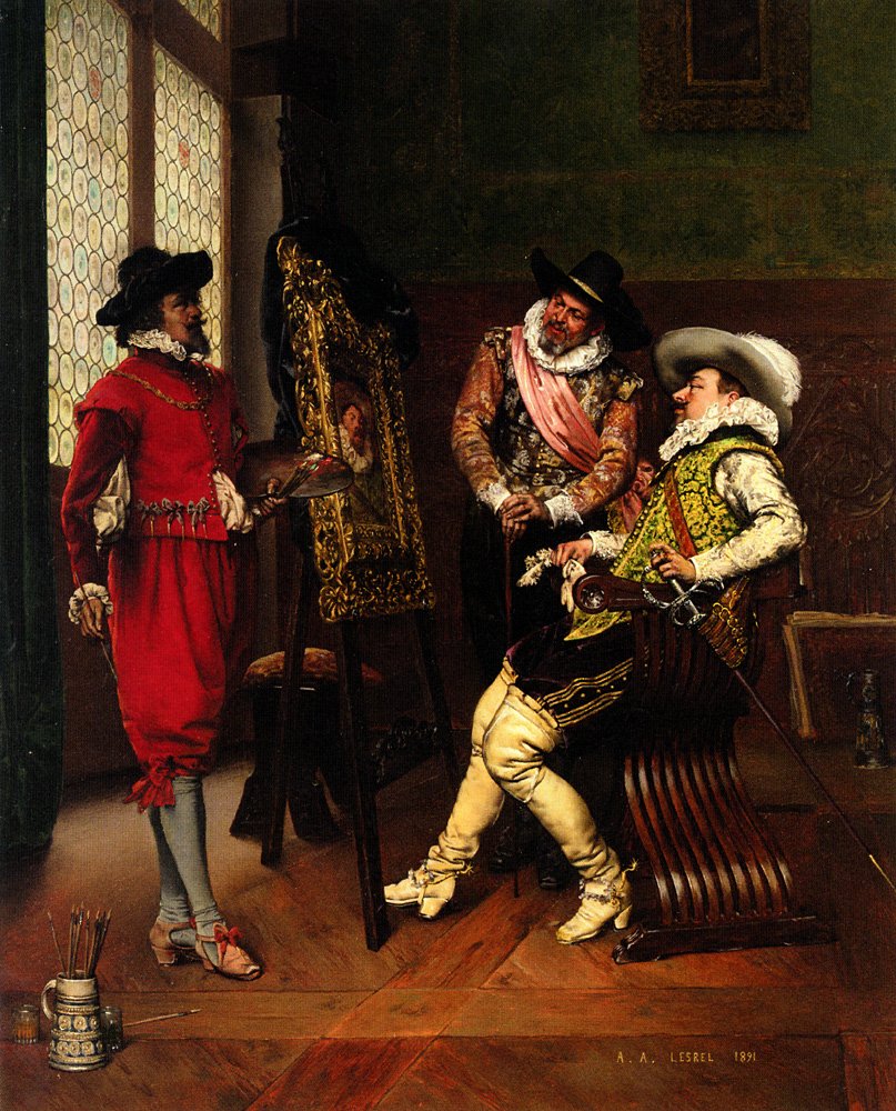 Krytycy autorstwa Adolphe Alexandre Lesrel