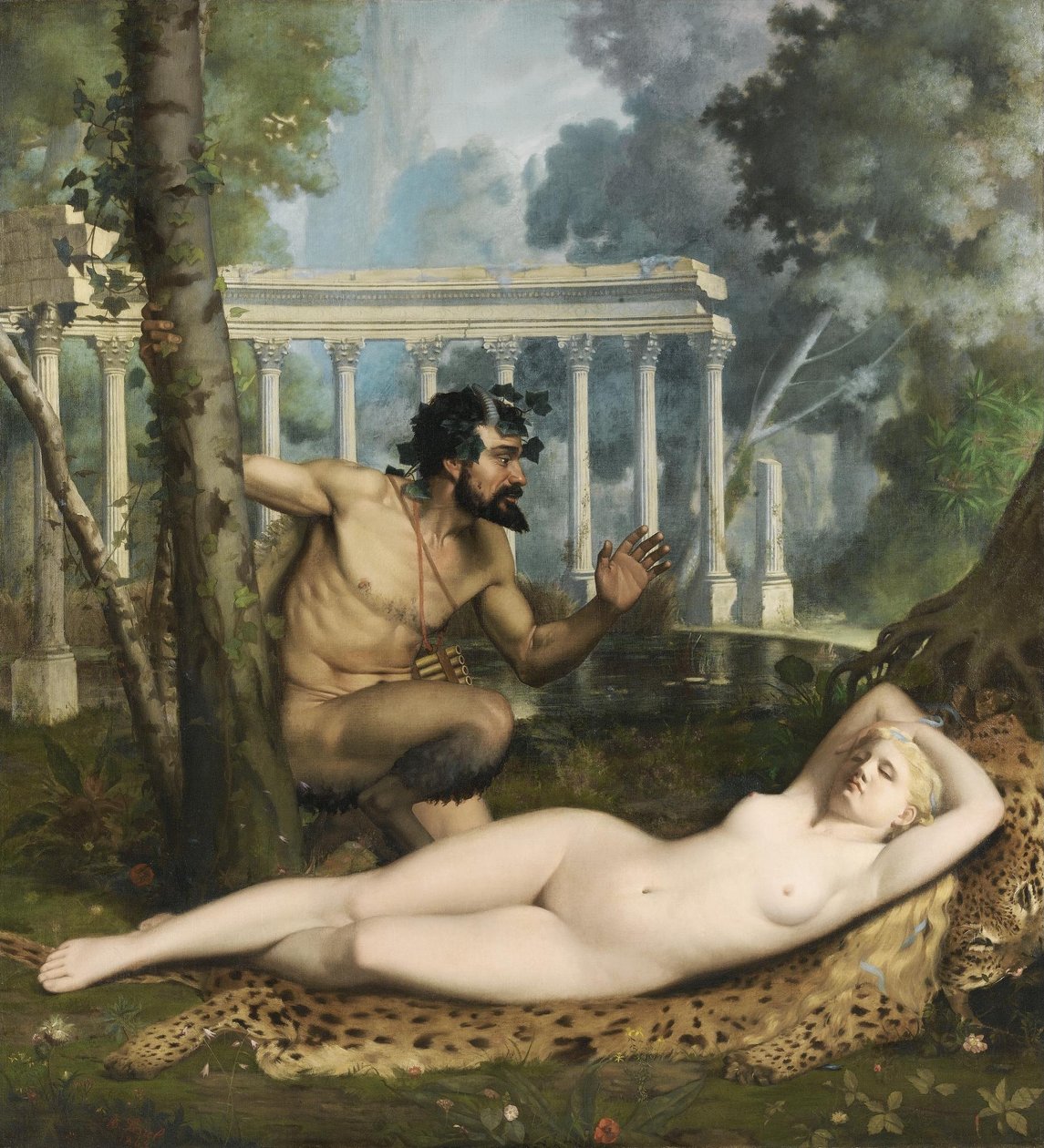 Pan i Wenus autorstwa Adolphe Alexandre Lesrel