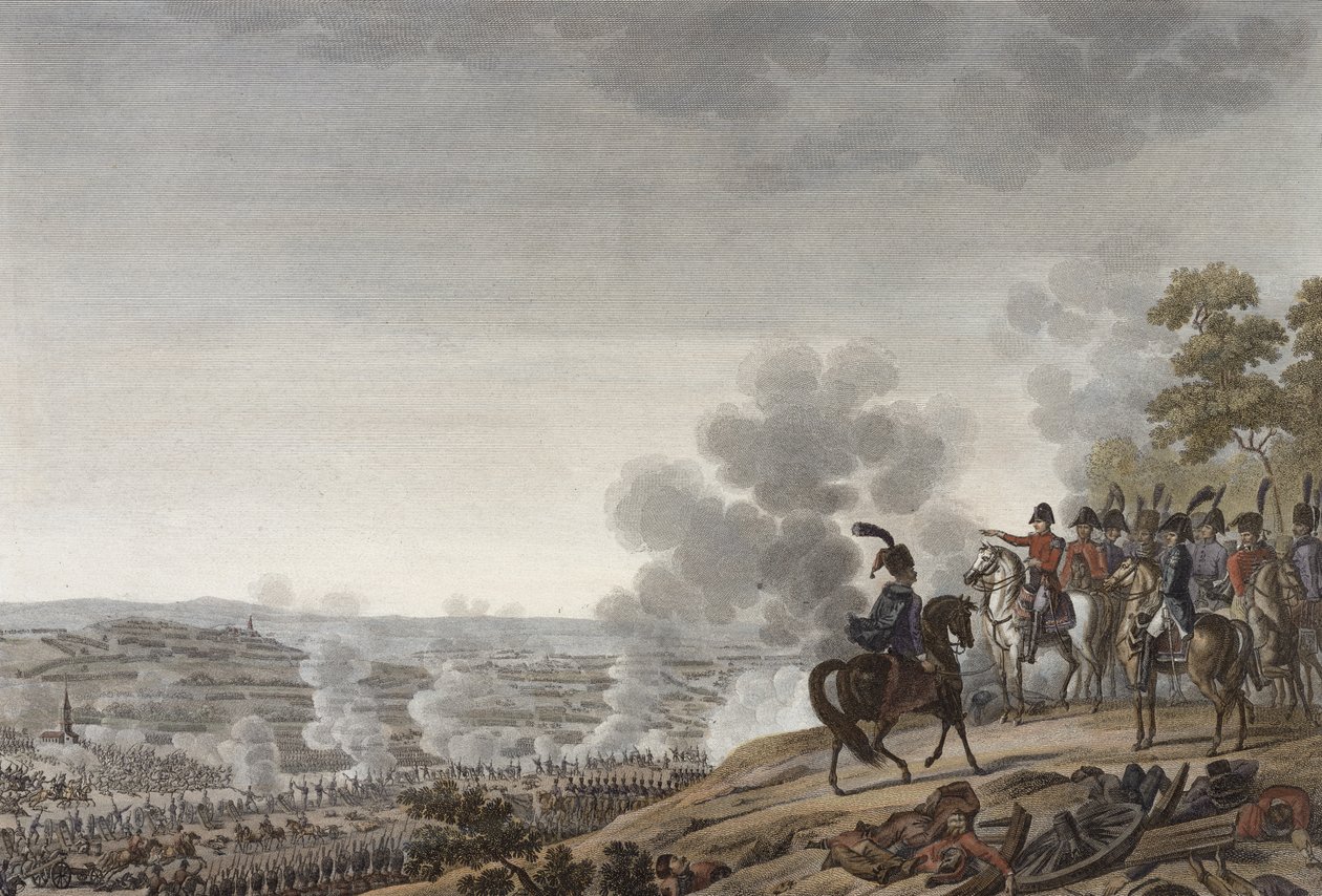 Bitwa pod Moskwą, 7 września 1812, rycina Jacques Couche (ur. 1759) (akwatinta) autorstwa Adolphe Roehn