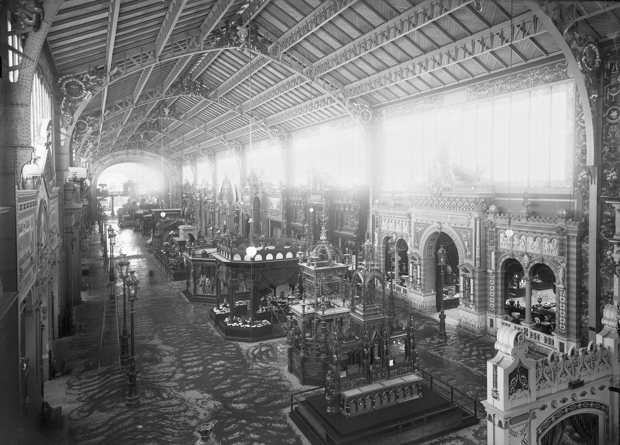 Galeria Przemysłów Różnych, Wystawa Powszechna, Paryż, 1889 autorstwa Adolphe Giraudon