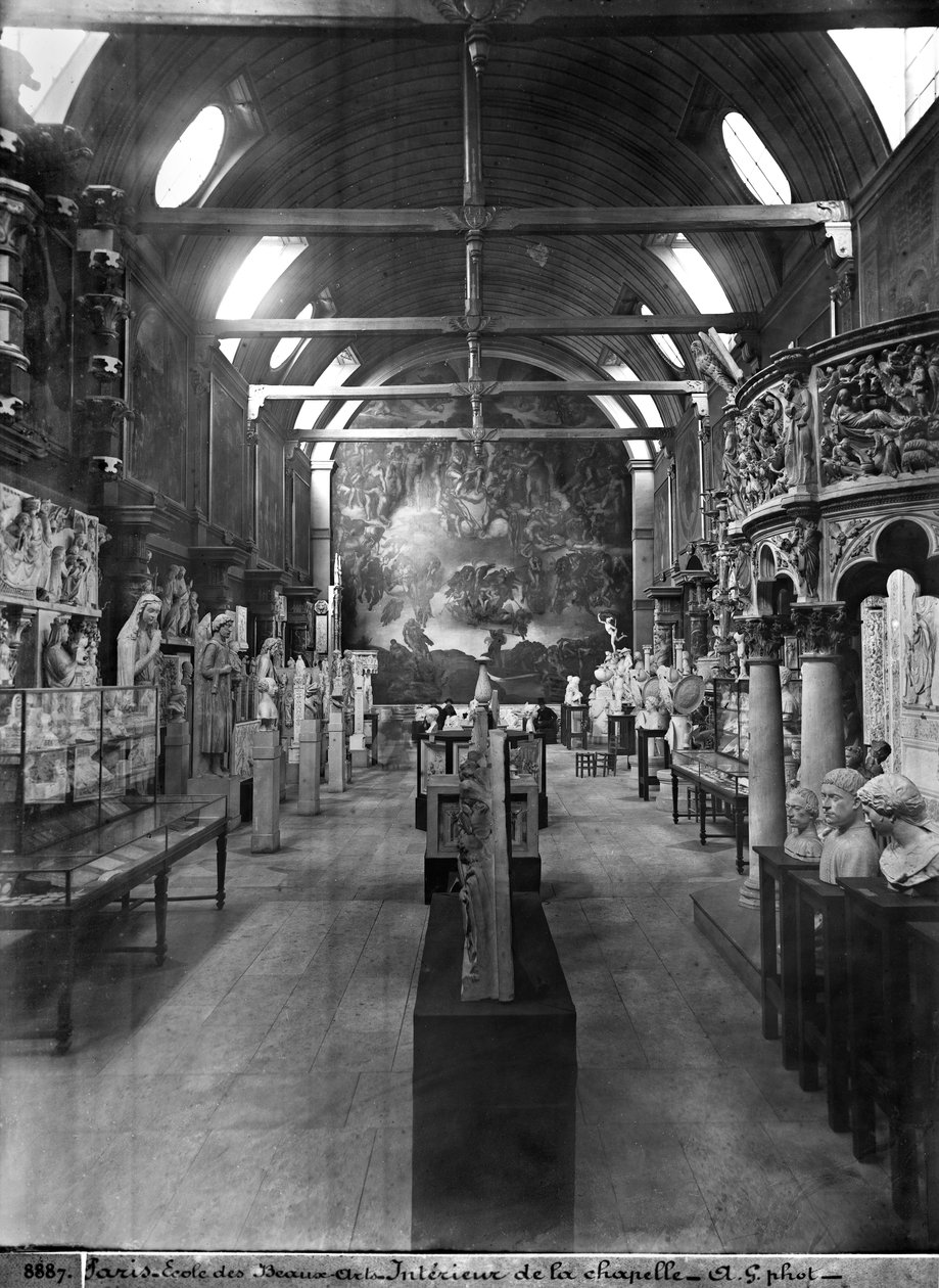Kaplica Ecole Nationale Superieure des Beaux-Arts, ok. 1890-99 autorstwa Adolphe Giraudon
