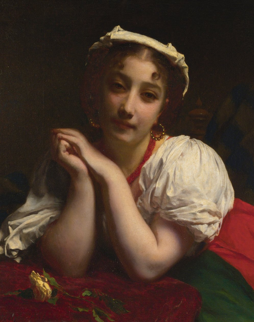 Młoda Włoszka autorstwa Etienne Adolphe Piot