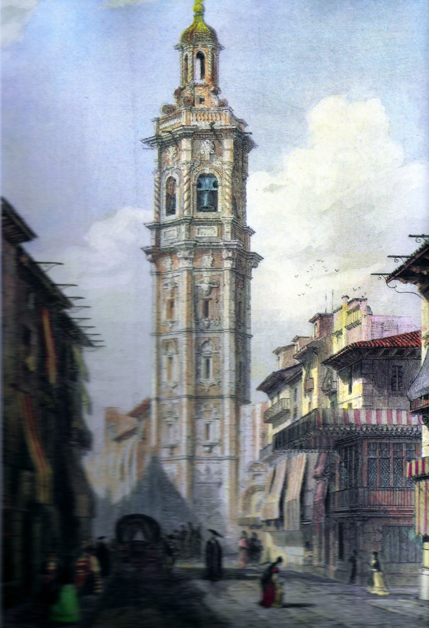 Wieża Santa Catalina autorstwa Adolphe Rouargue