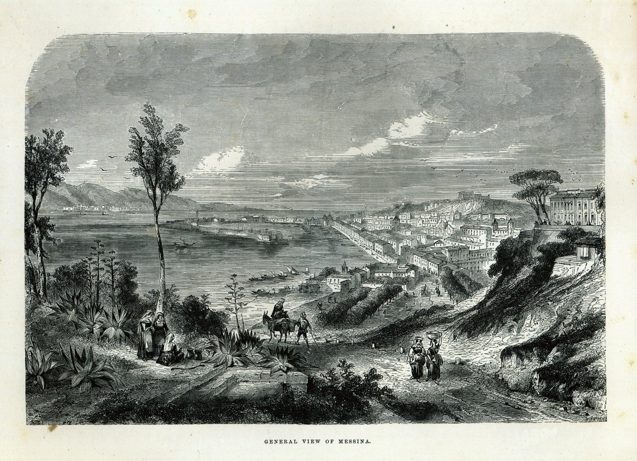 Widok ogólny Mesyny autorstwa Adolphe Rouergue