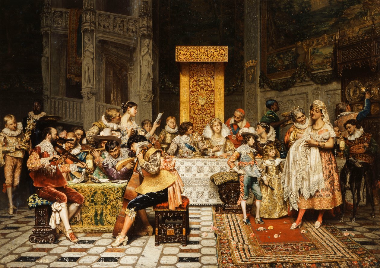 Chrzest Conde autorstwa Adolphe Alexandre Lesrel
