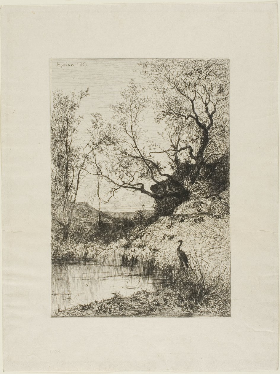 Staw w pobliżu Roussillon autorstwa Adolphe Appian