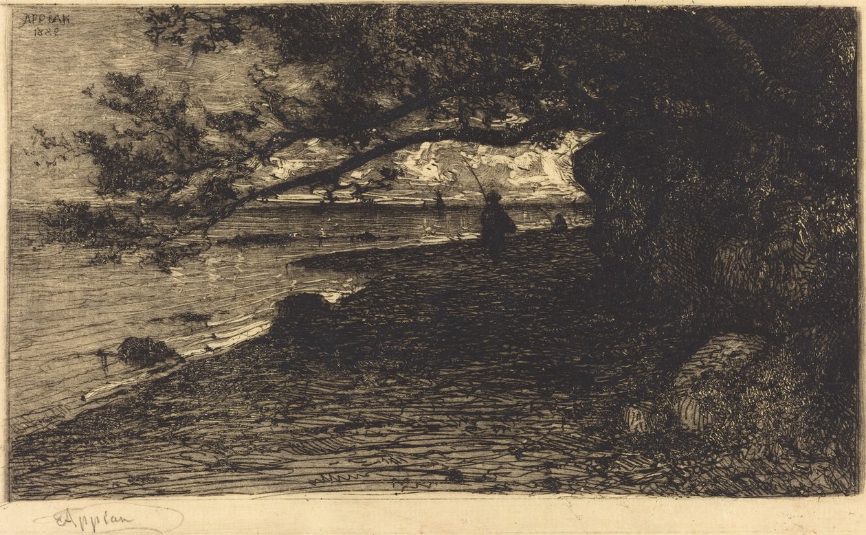 W Villefranche-sur-Mer autorstwa Adolphe Appian