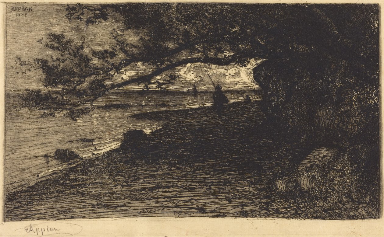 W Villefranche-sur-Mer autorstwa Adolphe Appian