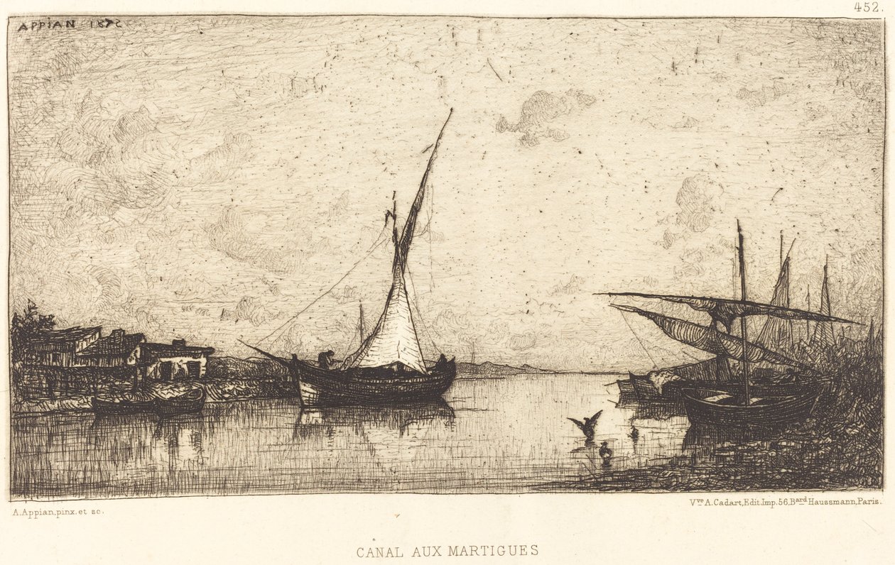 Kanał Martigues autorstwa Adolphe Appian