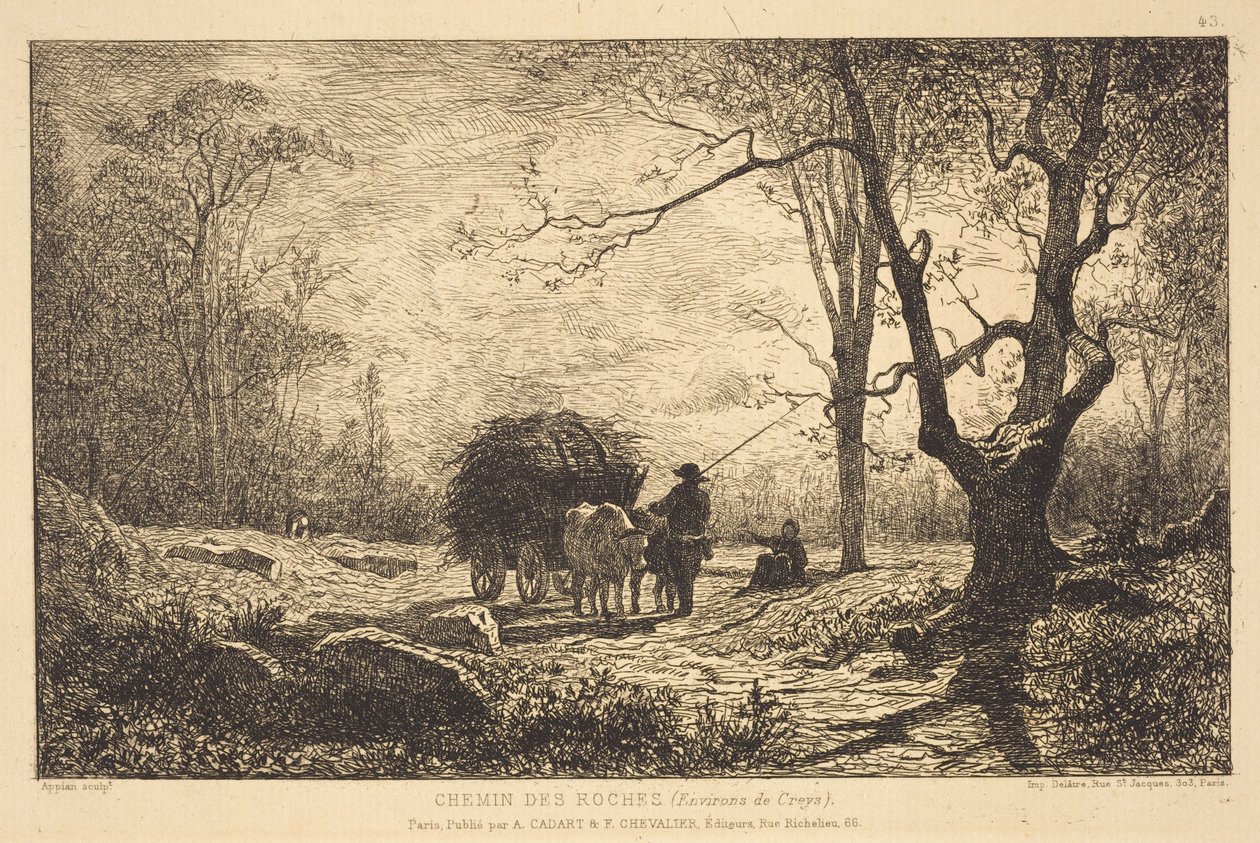 Chemin des Roches autorstwa Adolphe Appian