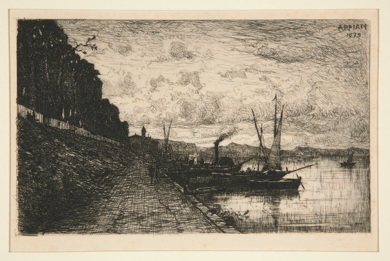 Okolice Lyonu autorstwa Adolphe Appian