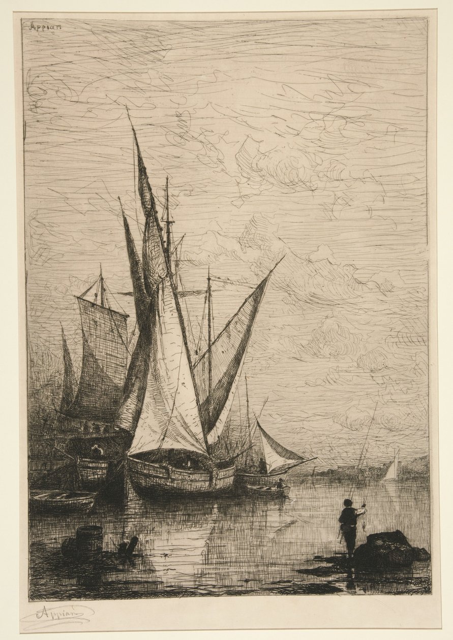 Port w Genui autorstwa Adolphe Appian