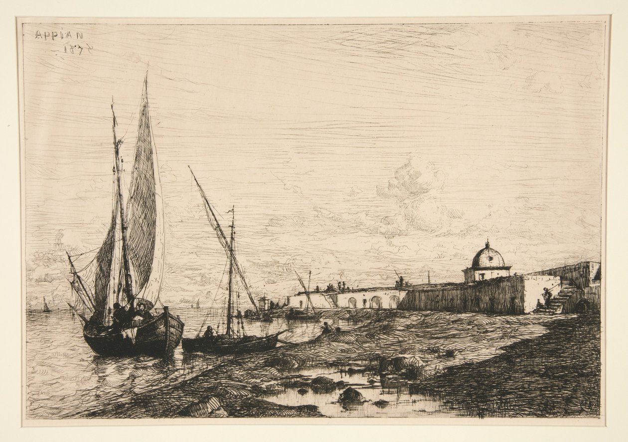 Port w San Remo autorstwa Adolphe Appian