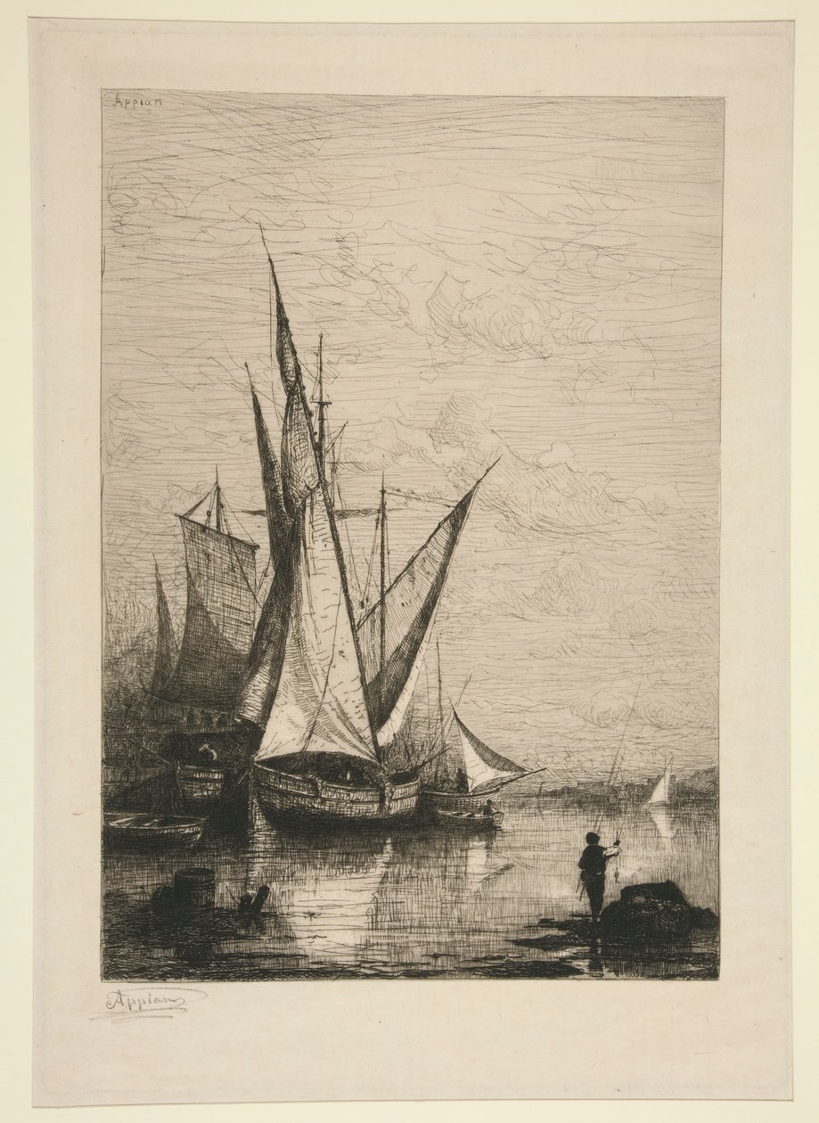 Port w Genui autorstwa Adolphe Appian