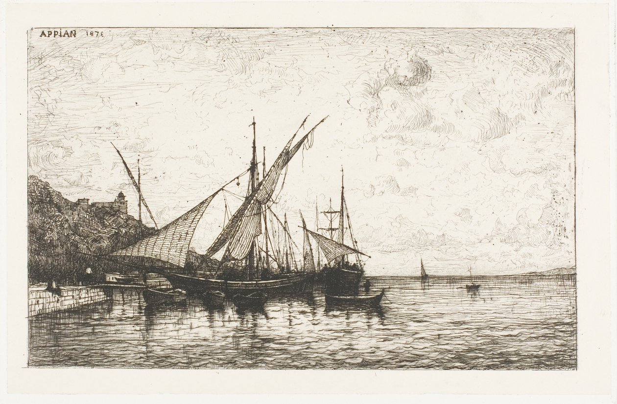 Port Monako autorstwa Adolphe Appian