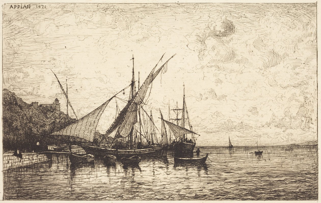Port w Monako autorstwa Adolphe Appian