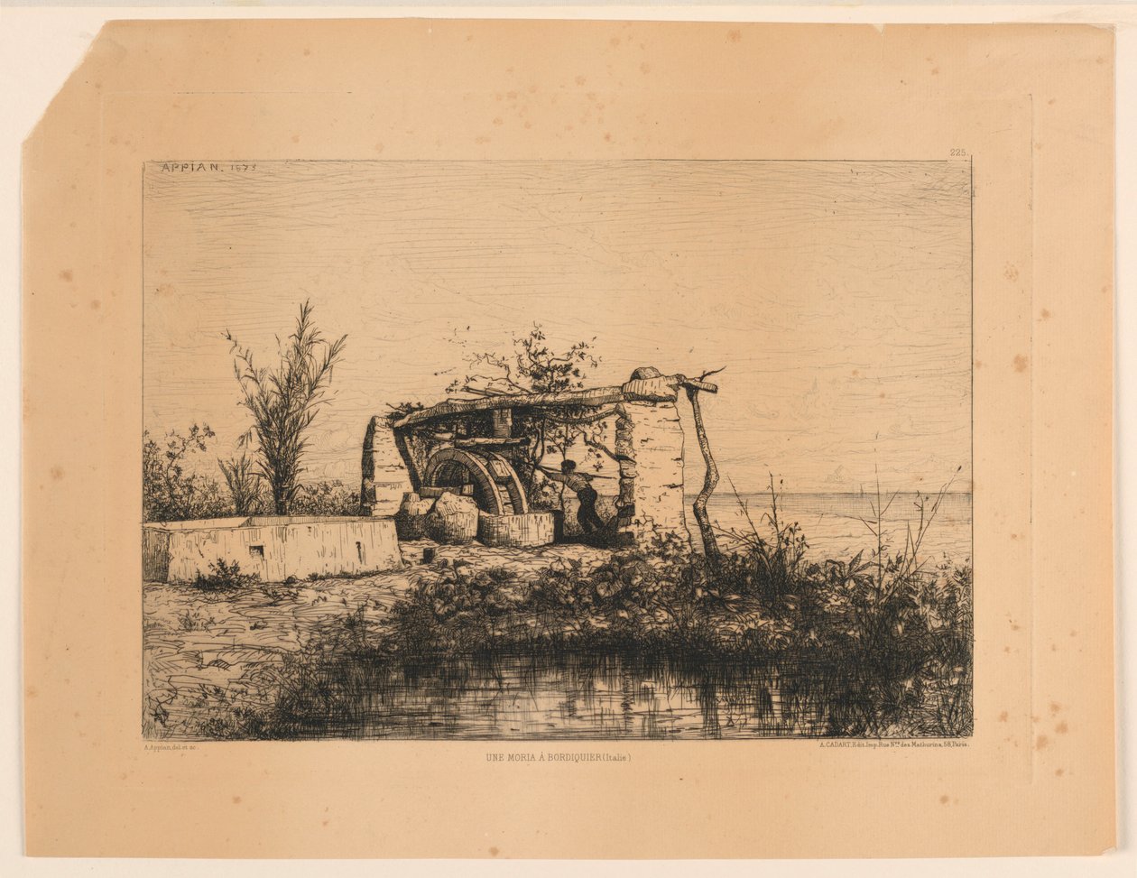 Moria w Bordiquier (Włochy) autorstwa Adolphe Appian