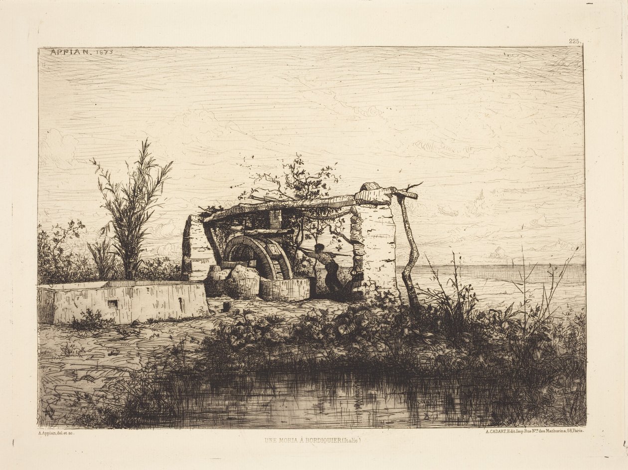 Moria w Bordiquier (Włochy) autorstwa Adolphe Appian