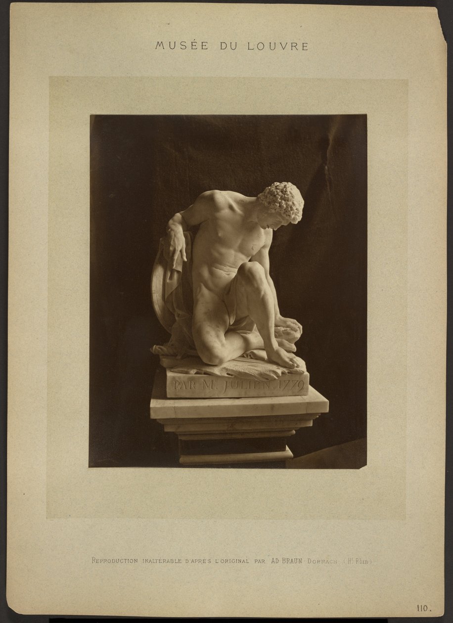 [„Umierający gladiator” autorstwa Juliena, Luwr] autorstwa Adolphe Braun