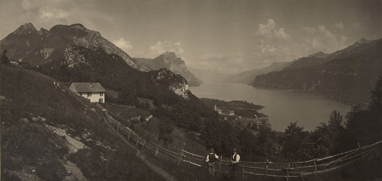 [Jezioro Walensee, Szwajcaria] autorstwa Adolphe Braun