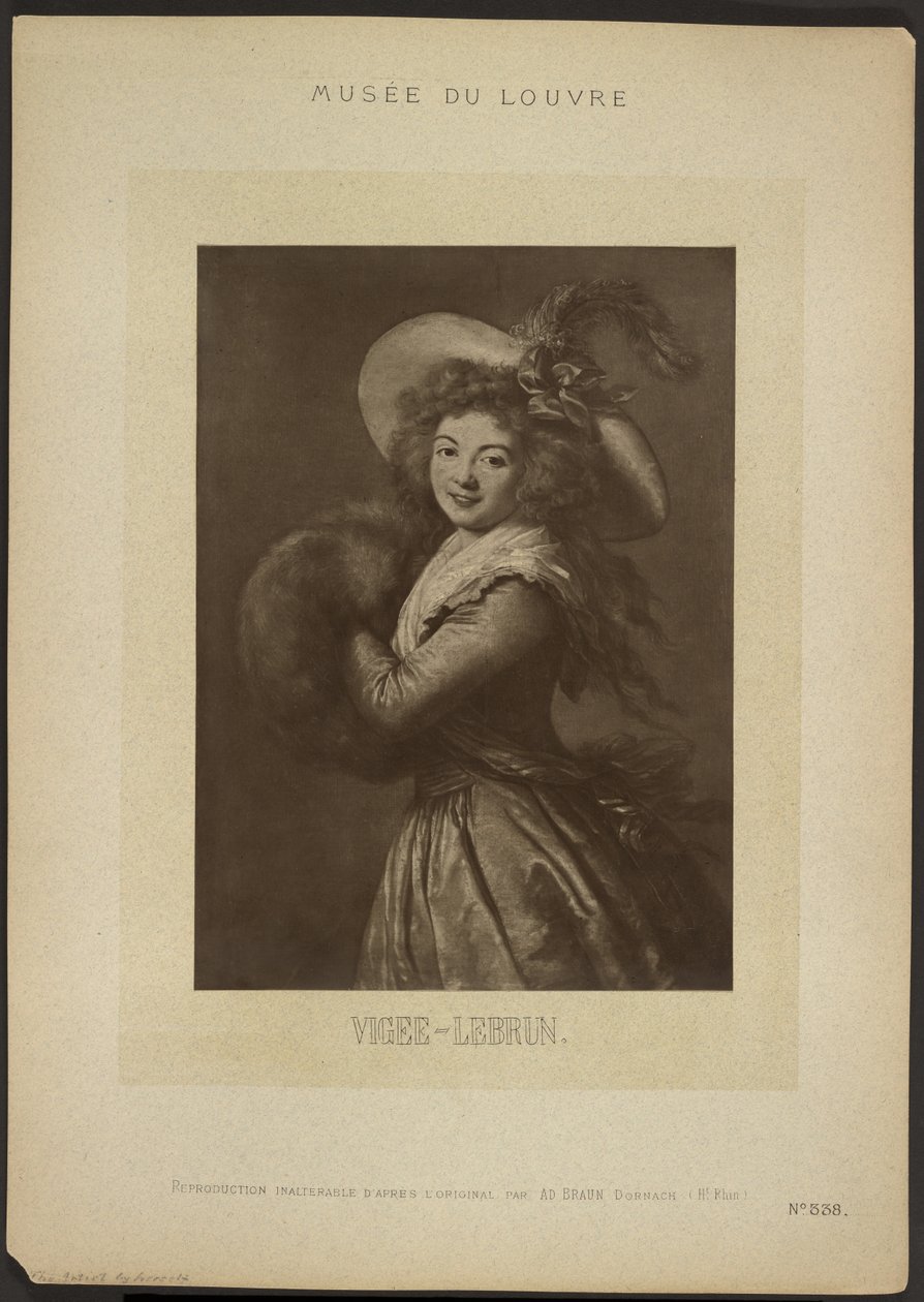 [Autoportret autorstwa Vigee-Lebrun, Luwr] autorstwa Adolphe Braun
