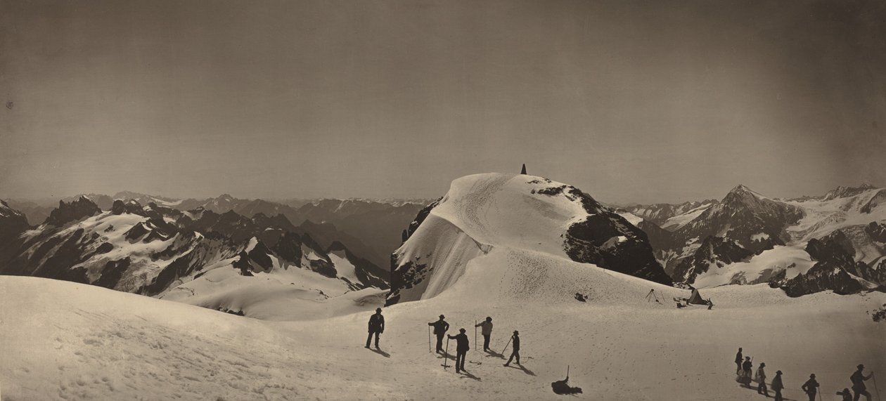 Szczyt Mont Titlis, Szwajcaria autorstwa Adolphe Braun