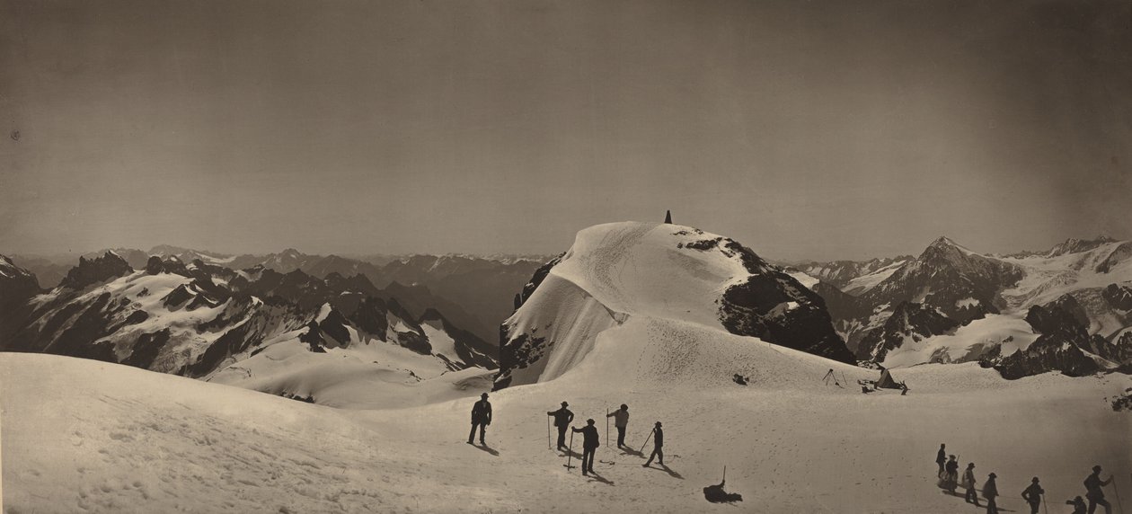 Szczyt Mont Titlis, Szwajcaria autorstwa Adolphe Braun