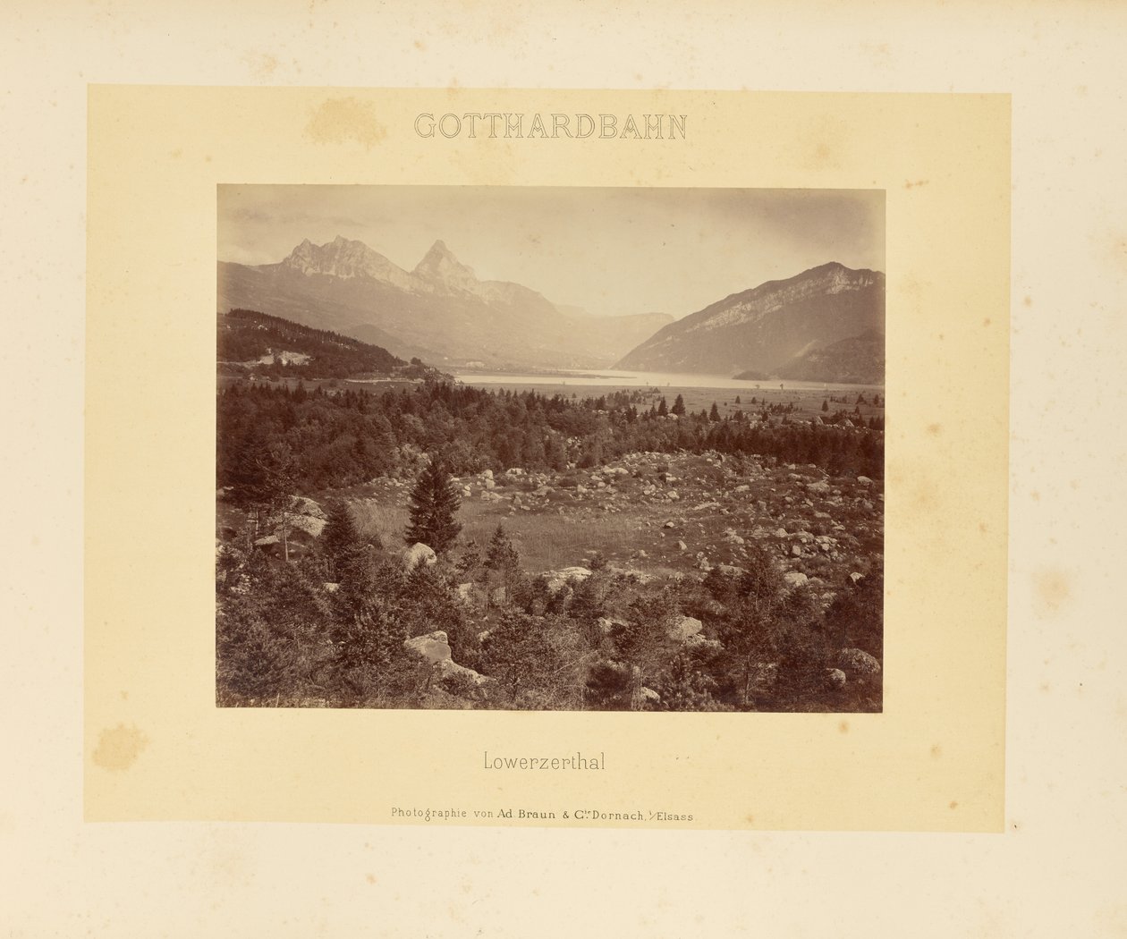 Kolej Gottharda: Lowerzerthal autorstwa Adolphe Braun and Cie