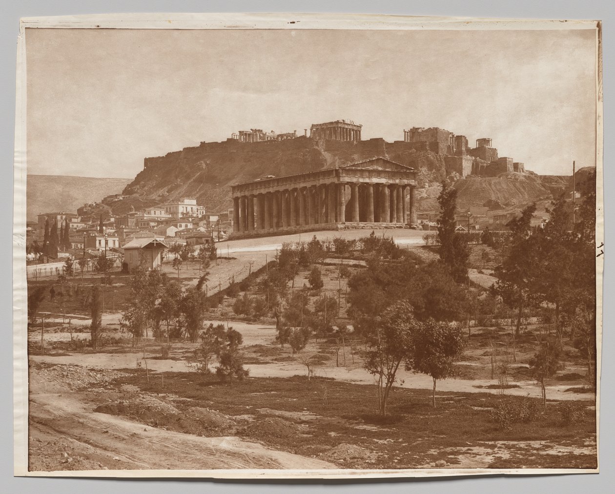 Widok na Akropol autorstwa Adolphe Braun and Co.