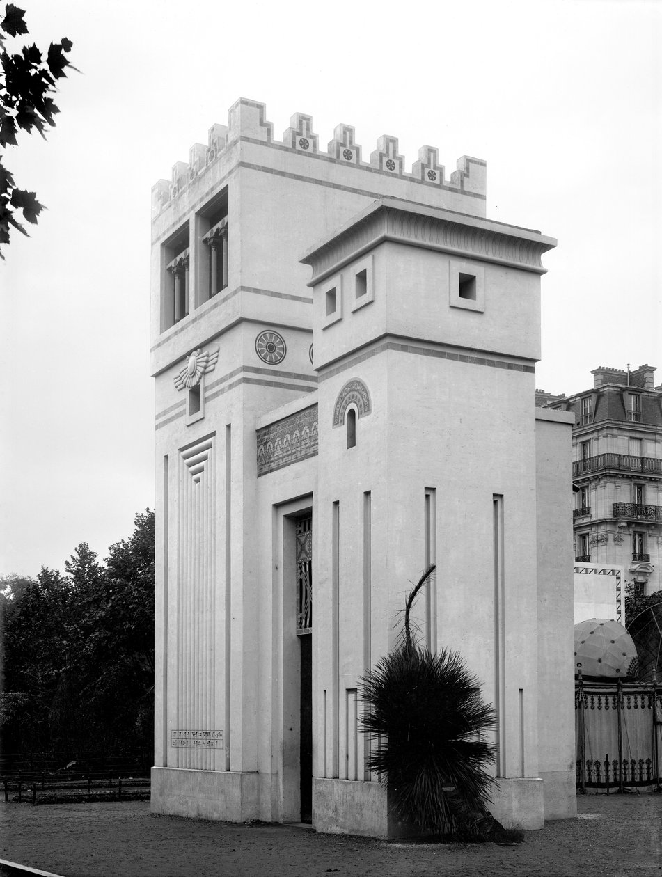 Dom Asyryjski, Wystawa Powszechna, Paryż, 1889 autorstwa Adolphe Giraudon