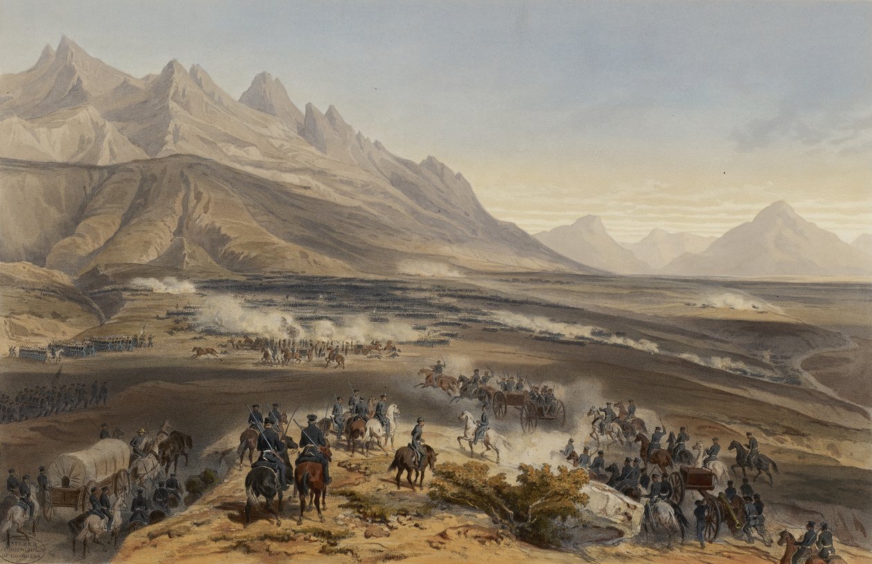Bitwa pod Buena Vista autorstwa Adolphe Jean Baptiste Bayot