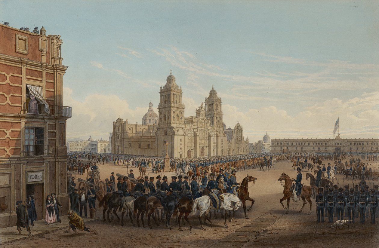 Gen. Wejście Scotta do Meksyku autorstwa Adolphe Jean Baptiste Bayot