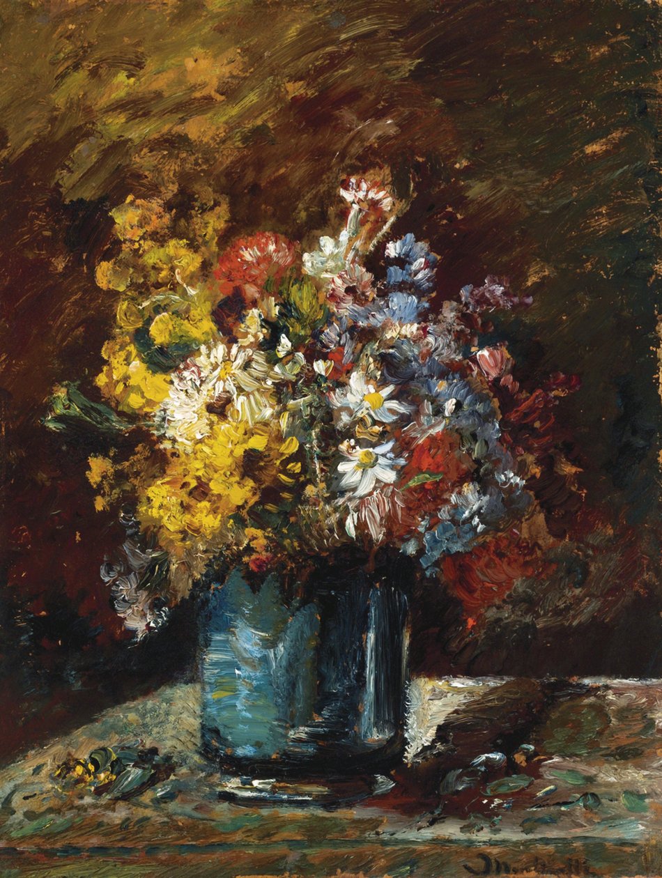 Różne kwiaty autorstwa Adolphe Joseph Thomas Monticelli