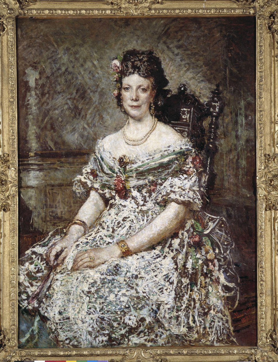 Portret Madame Pascal autorstwa Adolphe Joseph Thomas Monticelli