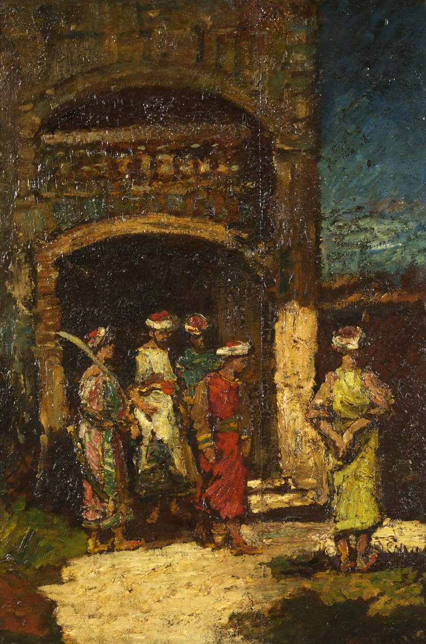 Kat, ok. 1860-80 (olej na panelu) autorstwa Adolphe Joseph Thomas Monticelli