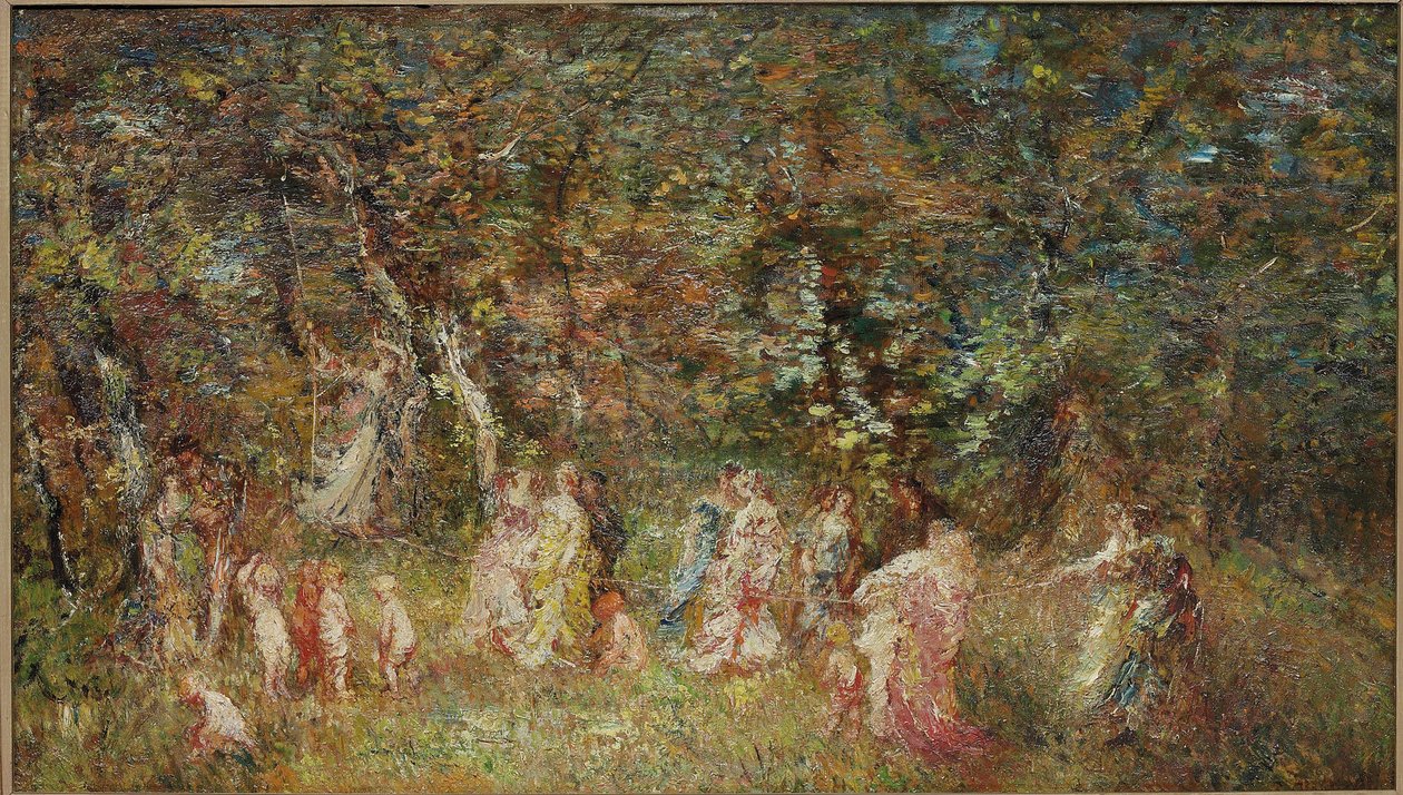 Huśtawka autorstwa Adolphe Joseph Thomas Monticelli