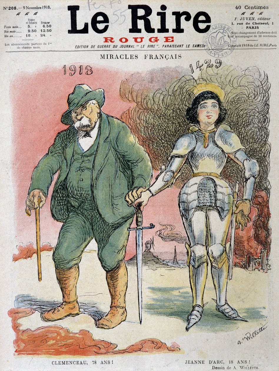 Pierwsza wojna światowa (1914-1918): francuskie cuda, Georges Clemenceau (1841-1929), w 1918 ojciec Victory miał 78 lat, a Jeanne D