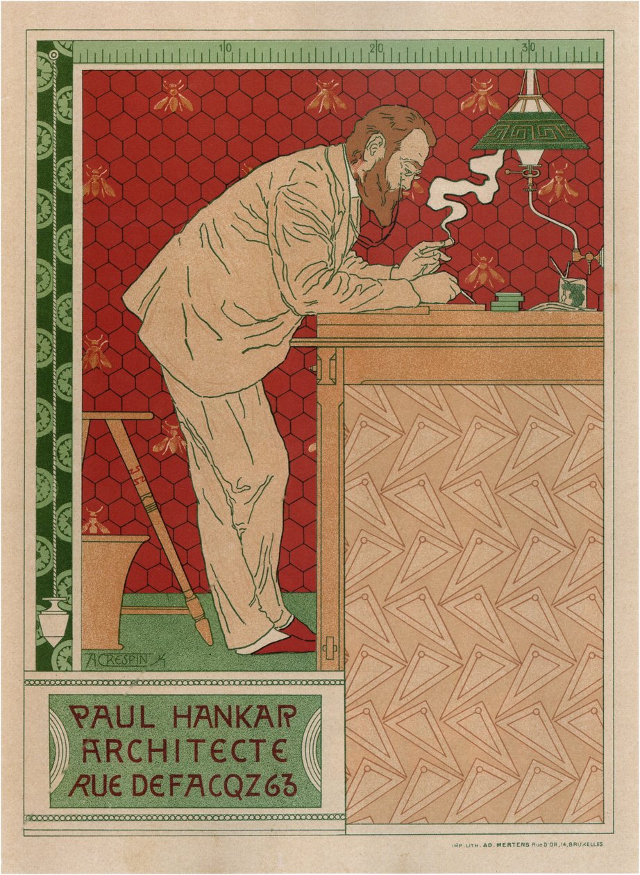 Paul Hankar, architekt autorstwa Adolphe Louis Charles Crespin