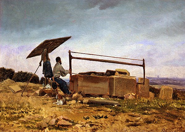 Kamień (olej na płótnie) autorstwa Adolphe Martial Potemont