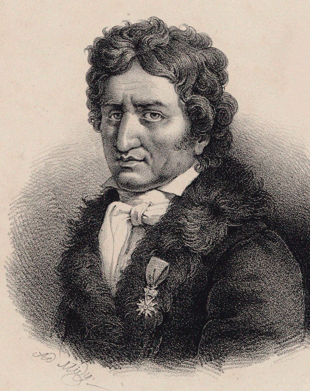 Portret kompozytora Pierre-Alexandre Monsigny 1729-1817. autorstwa Adolphe Midy