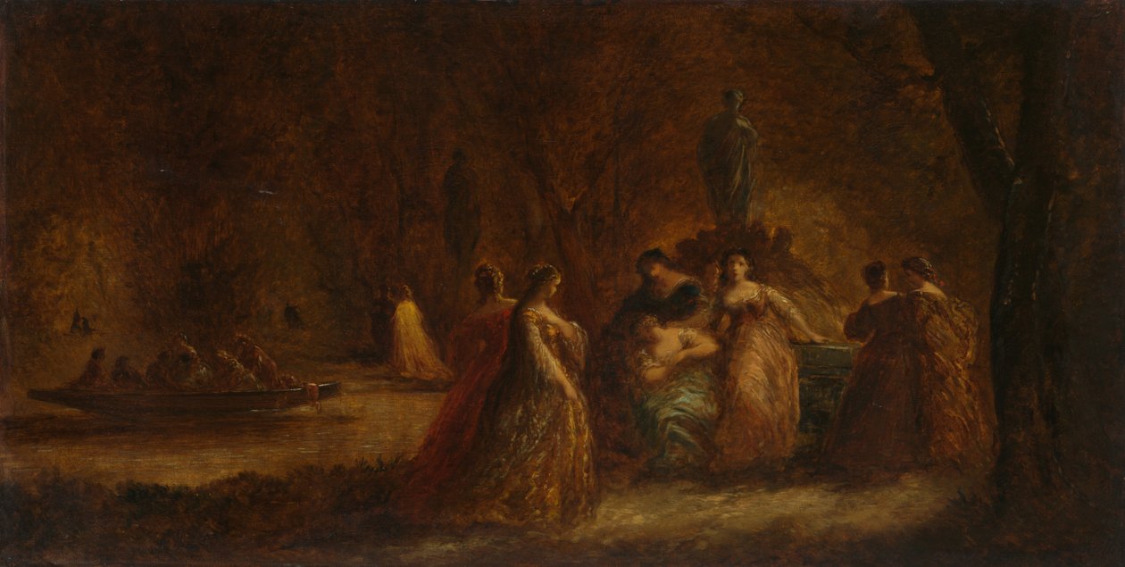 Święto Leśne autorstwa Adolphe Monticelli