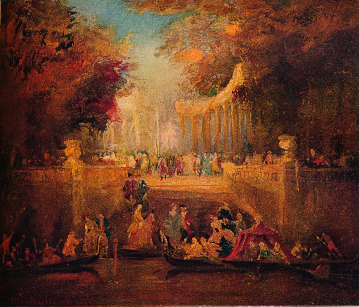 Fete Champetre, ok. 1870 r. autorstwa Adolphe Joseph Thomas Monticelli