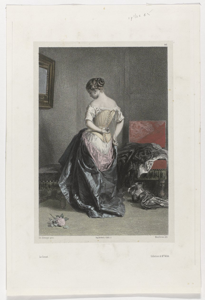 Le Gorset (tytuł na obiekcie) autorstwa Adolphe Mouilleron