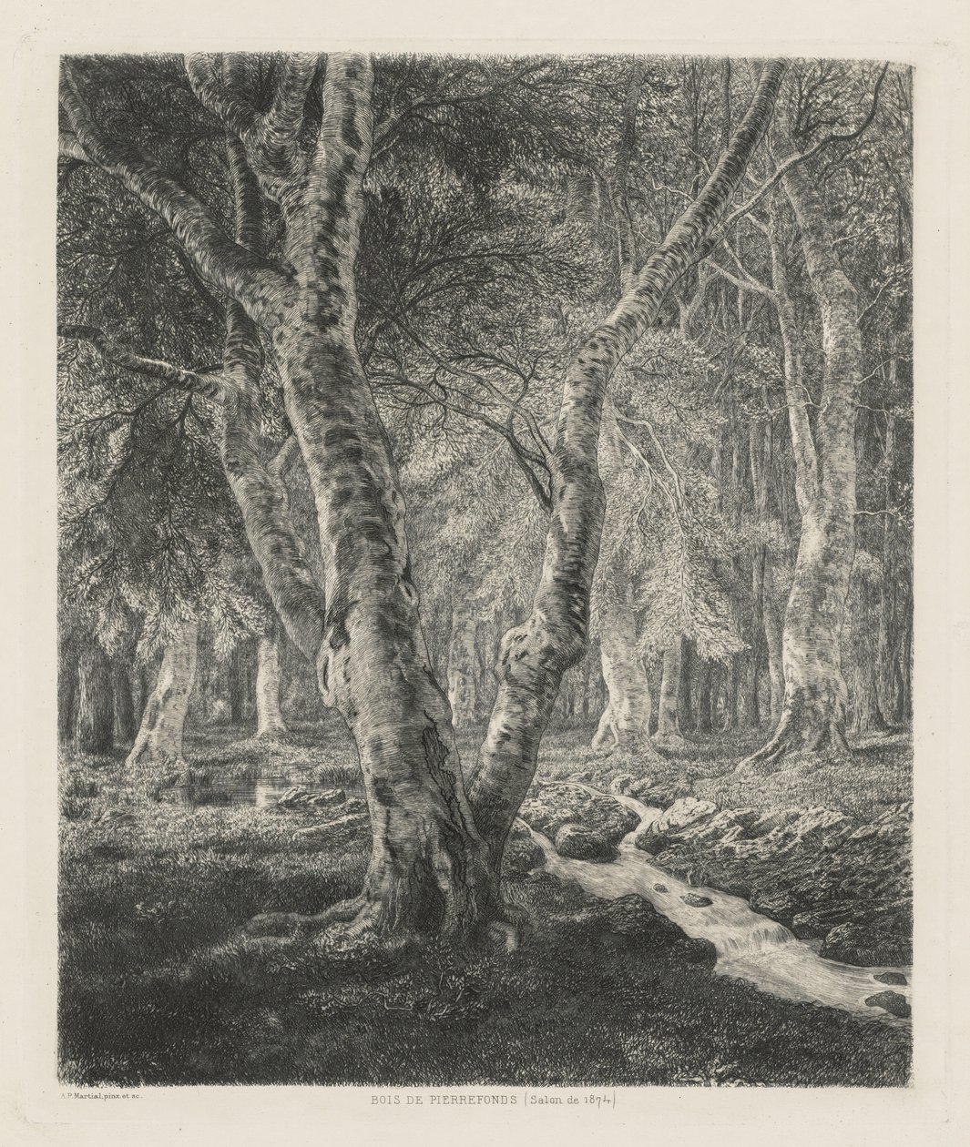 Pierrefonds Woods autorstwa Adolphe Théodore Jules Martial Potémont