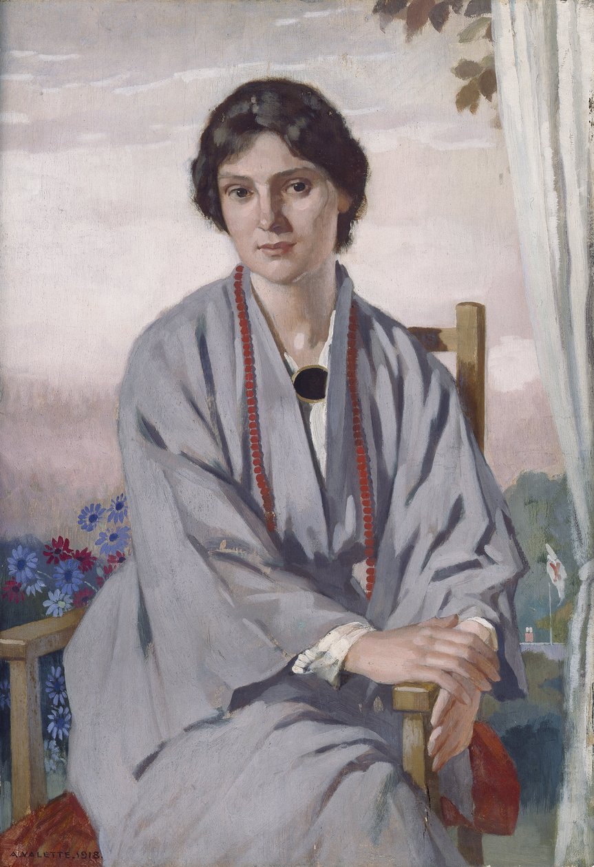 Portret May Aimee Smith autorstwa Adolphe Valette