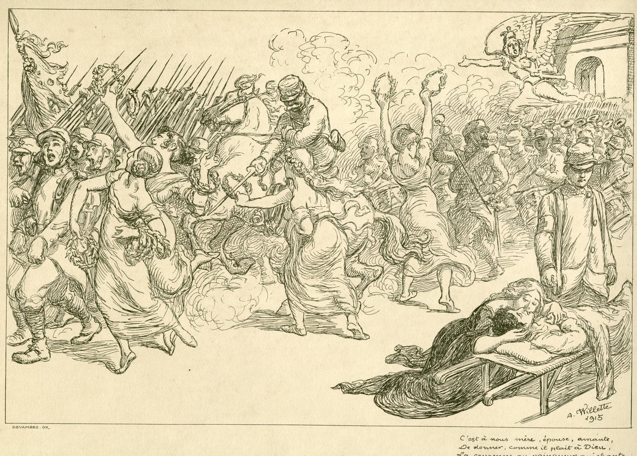 Pieśń Girondiusa autorstwa Adolphe Willette