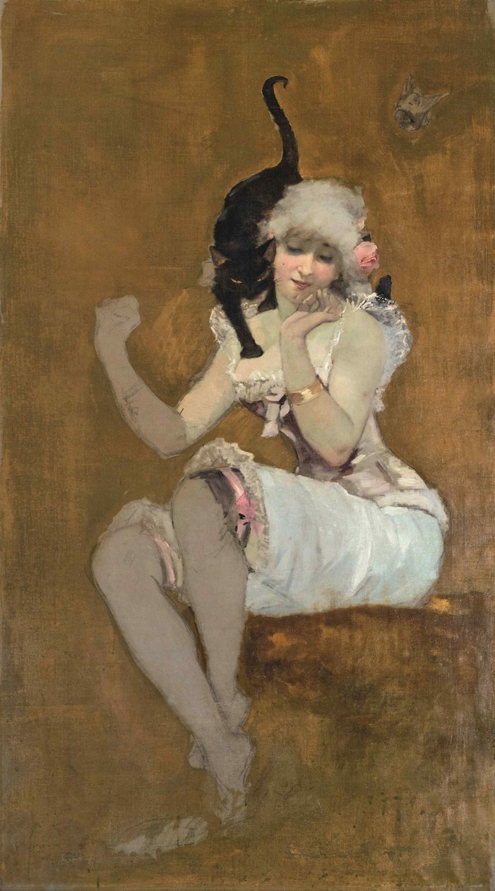 Para przyjaciół, ok. 1881 r. autorstwa Adolphe Willette